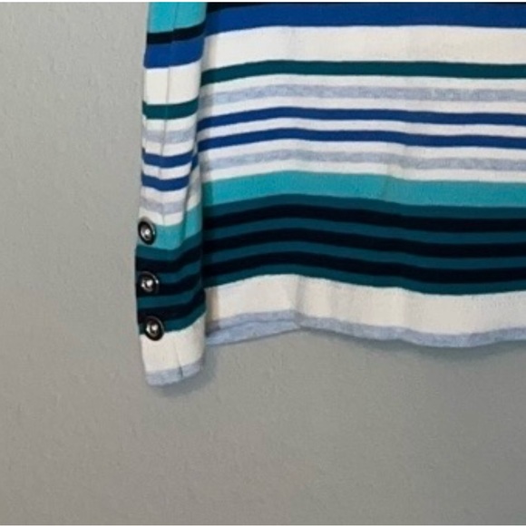Croft & Barrow Striped Top Size M - Picture 2 of 2
